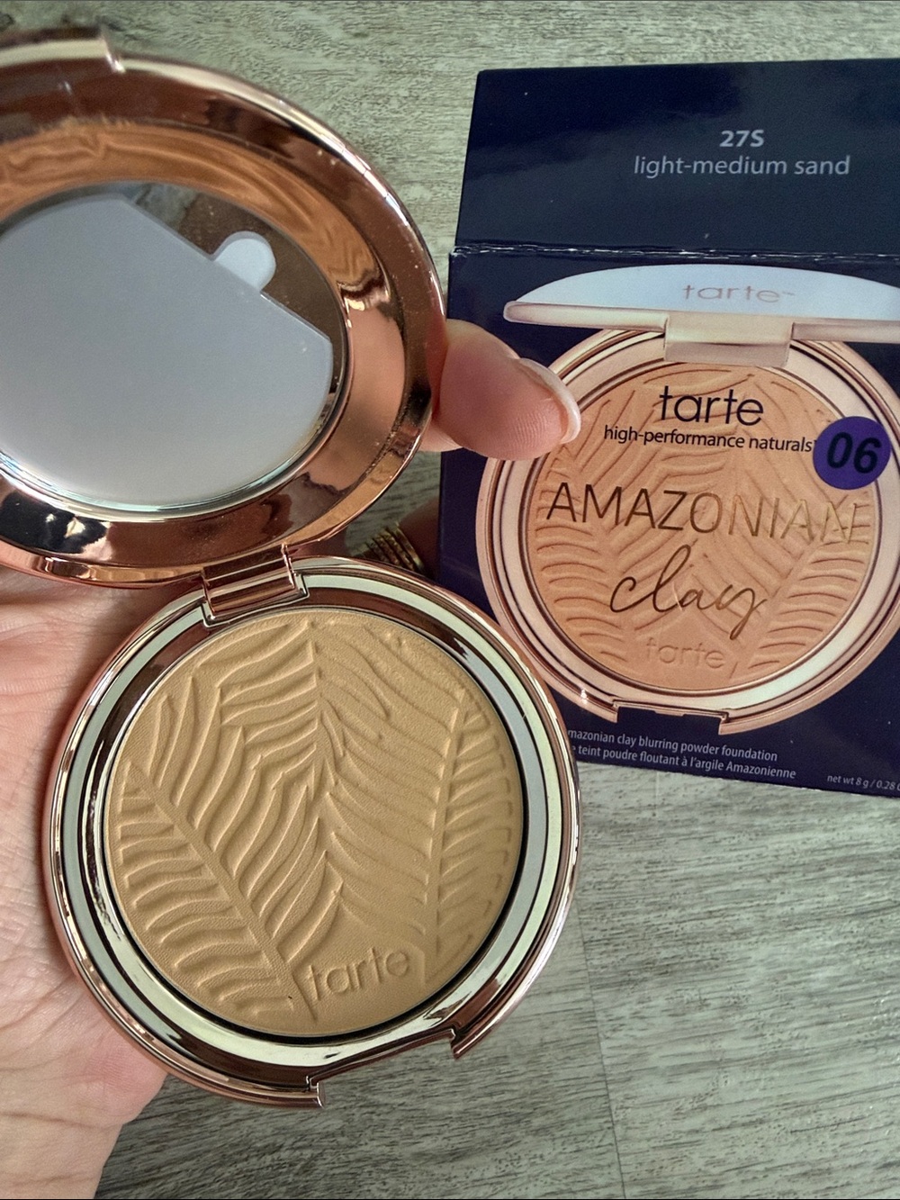 tarte Amazonian Clay Pressed Powder Foundation - Light-Medium Sand Beige $40